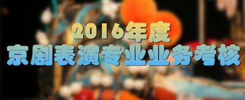 超级大鸡鸡免费视频国家京剧院2016年度京剧表演专业业务考...